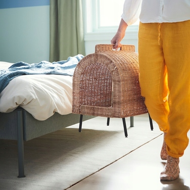 Будиночок для кота IKEA UTSADD, ротанговий, на ніжках, 53 см