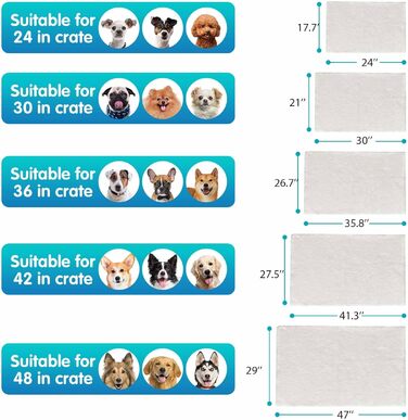 Килимок для собак середніх порід Ostlttyn 76x54 см - м'який, з неслизьким дном, бежевий