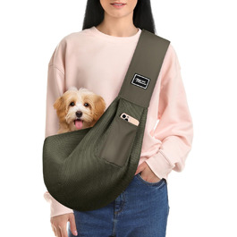Сумка-переноска для собак та котів, армійний колір