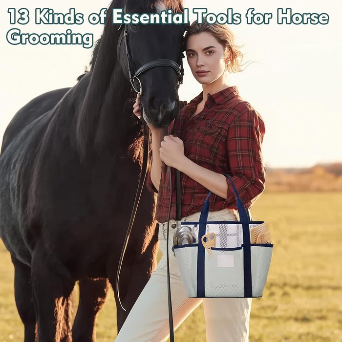 Набір для догляду за конем GHWMYD 13 предметів: щітки, гребінці, інструменти для грумінгу