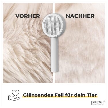 PiuPet® Самоочищуюча щітка для шерсті тварин | Щітка для котів та собак | Інструмент для видалення шерсті