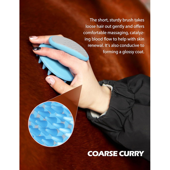 Набір для догляду за конями Harrison Howard, 9 предметів, блакитний. Органайзер, сумка для перенесення