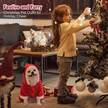 Теплий святковий пуловер для собак з високим коміром, розмір L (1 шт.)
