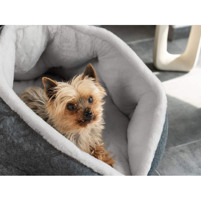 TrendPet LunaNest: М'яке ліжко-гніздо для собак та котів (Сірий)