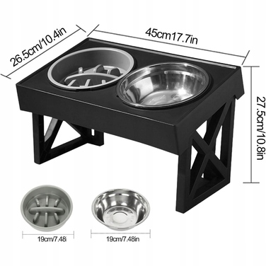 Підвищена миска для собак, антиковзана миска для корму