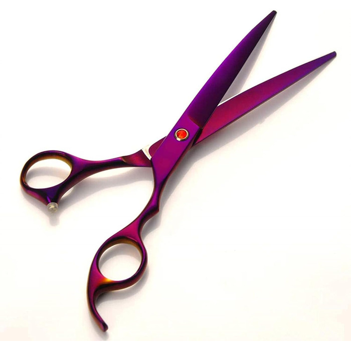 Набір ножиць для грумінгу собак QUNINE: 4 шт., ножиці для догляду за шерстю, гребінець, 7,0 дюймів