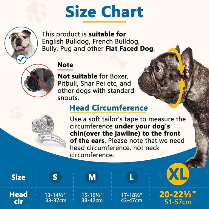 Намордник для собак Mayerzon, силіконовий, для Французького бульдога, Ши-тцу, Мопса, XL