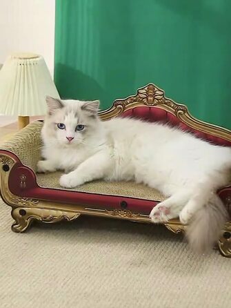 Дряпалка для котів з картону - імітація дивану, 58x28x25 см