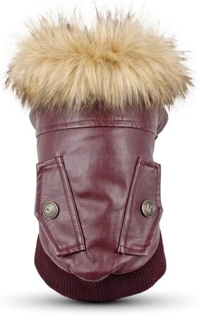 Водонепроникна зимова куртка для собак Nasan Hundeantel, червона (L)