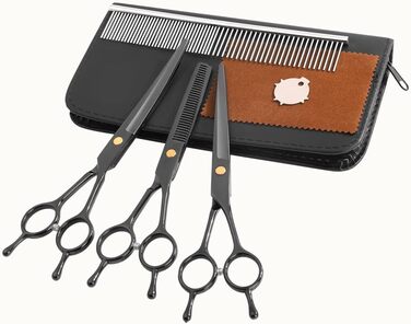 Набір професійних ножиць для грумінгу тварин, нержавіюча сталь, для собак, котів та інших тварин