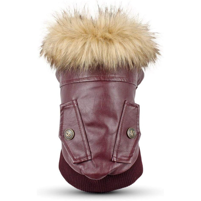 Водонепроникна зимова куртка для собак Nasan Hundeantel, червона (L)