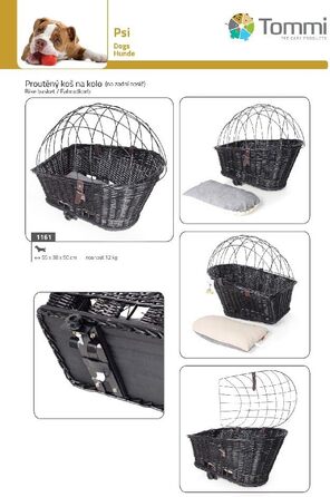 Корзина для велосипеда Tommi 01161 Weidenkorb