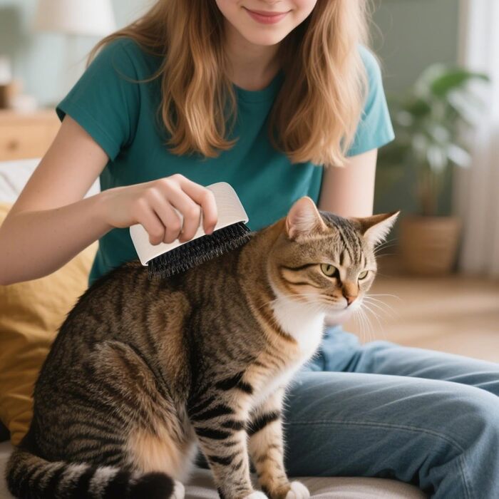 Гребінець для собак та котів від ковтунів, для догляду за шерстю, білий
