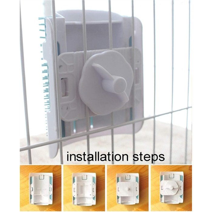 Щітка для котів з самоочищенням, для довгої та короткої шерсті, гребінець та скребок для кутів, безпечна та зручна (блакитна)