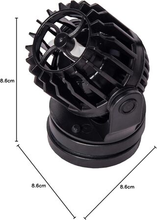 AQPET Neptune Wave помпа для циркуляції води з магнітним кріпленням, для морського акваріума, 4000 л/год, чорна