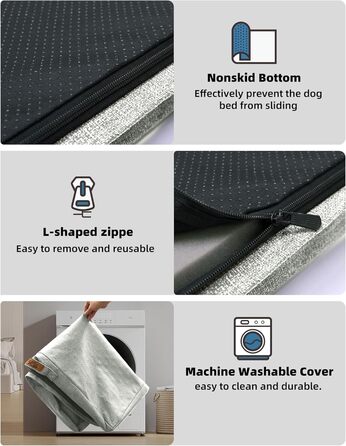 Ліжко для собак Sytopia XXL, водовідштовхувальне, кошик, 59 кг, для великих собак, для дому та вулиці, світло-сірий, 127 см, XX-Large