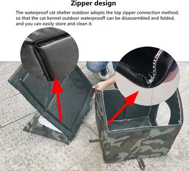 Кіт Будинок для вулиці MUYYIKA, зимостійкий, водонепроникний, для котів та тварин, 33x30x35 см, листяний