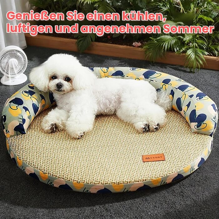 Ранкові ліжка для котів, собак та цуценят з ротангу: знімні, дихаючі та м'які