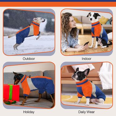 Водонепроникний теплий дощовик для собак Kuoser, для маленьких собак, зимовий, з шлейкою, модний, світловідбиваючий, блакитний, XS