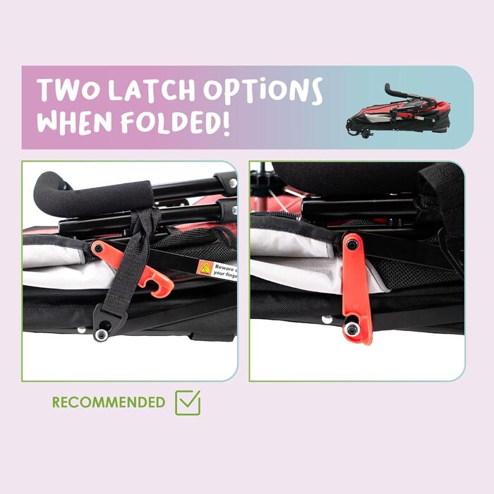 Візок для собак та котів Petique Trailblazer Jogger – червоний, великий простір для зберігання, повітряні колеса