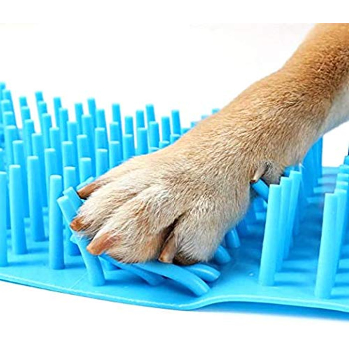 Очисник лап для собак з рушником, портативний пензлик для миття лап, масаж, догляд за лапами, видалення бруду для собак та котів