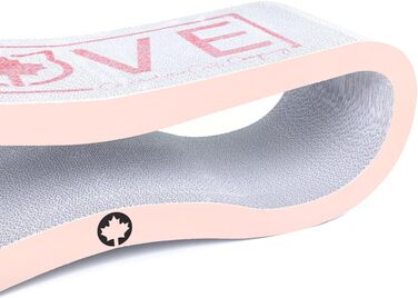 Кігтеточка для котів Orbit 2.0 рожева - Love Cat: картон, мотузка, шліфування кігтів