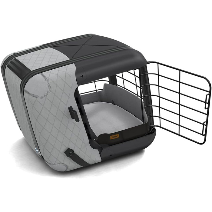 Автопереноска для собак 4pets Caree, сірий колір