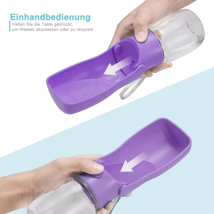 Турбо-пляшка для собак на прогулянці 350мл/570мл - вода для собак, для цуценят, маленьких, середніх та великих собак