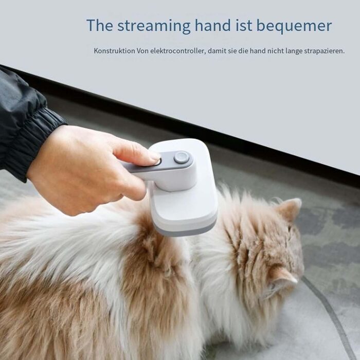 Професійна щітка для шерсті домашніх тварин Pet Ion Brush з подвійним іонним генератором - самоочисна щітка для собак та котів, м'яке розплутування шерсті та підшерстя, для короткої та довгої шерсті (1 шт)