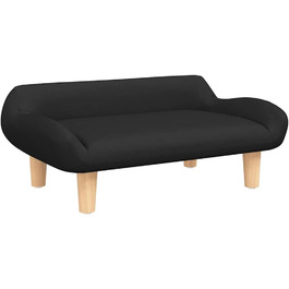 Ляжка для собак, м'яка подушка для собак, диван-софа для маленьких собак, лежанка для домашніх тварин, котяча лежанка, тканина (чорний)