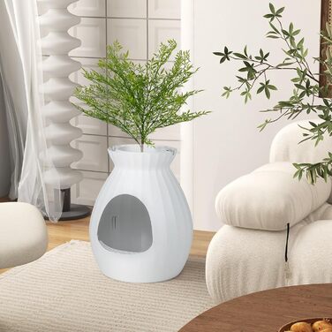 Квітча для котів SOARS з лопаткою, туалет для котів з інтелектуальною системою видалення запаху, великий лоток для котів XXL з фіранкою, камінцями, для вітальні, спальні, куточка