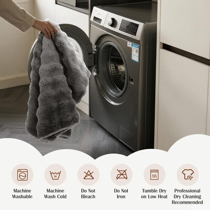 Водонепроникний коврик для собак Nobleza, теплий флісовий коврик для котів, 120 x 100 см, двосторонній, можна прати в машині, для диванів та ліжок, сірий колір