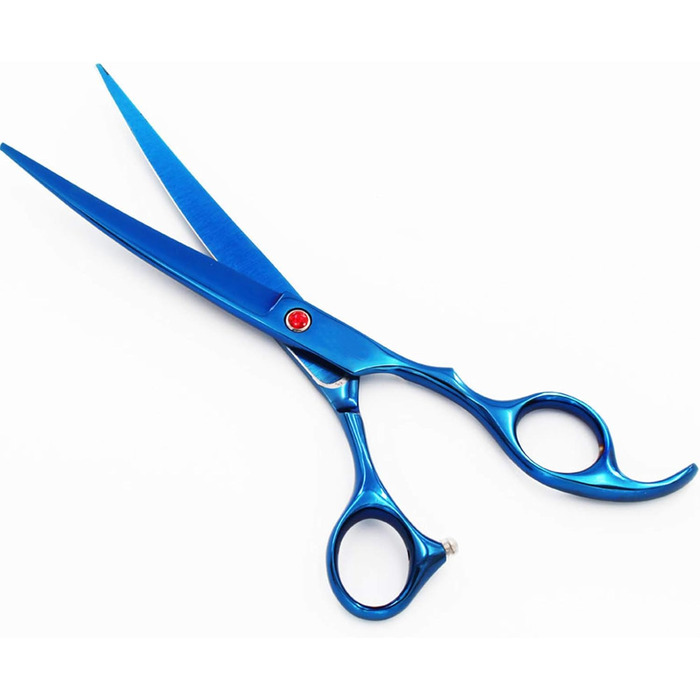 Професійний набір ножиць для грумінгу собак та котів, нержавіюча сталь, прямі, розріджуючі та вигнуті ножиці, гребінець, етиуль