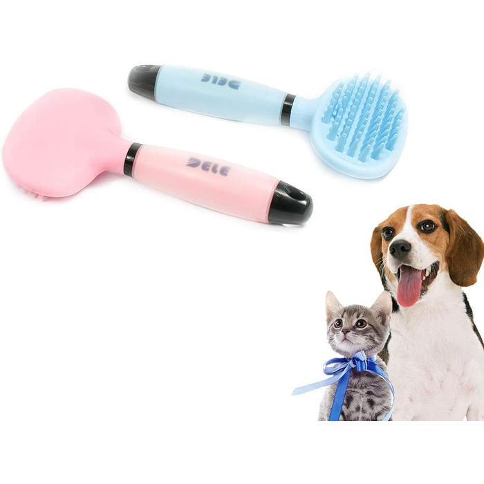 Гребінець для видалення ковтунів для собак та котів, рожевий