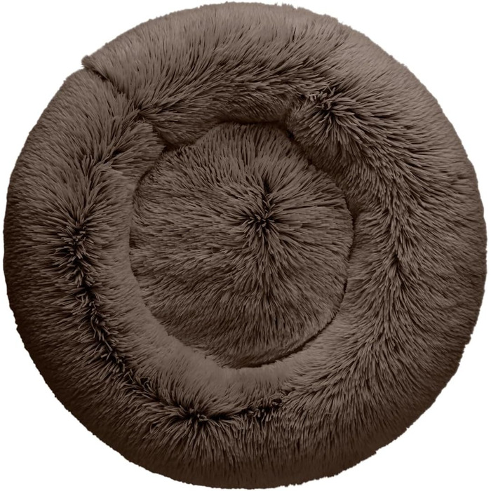 Кішечкове та собаче ліжко Hunter LOPPA, м'яке, з антиковзною основою, можна прати при 30°C, коричневий, розмір L