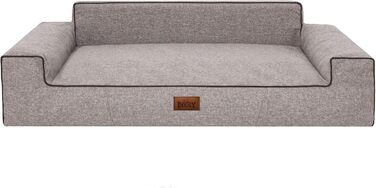 М'яке ліжко для собак, лежанка для тварин, коричнева, 98 x 66 см (Cappuccino Inarii, L)