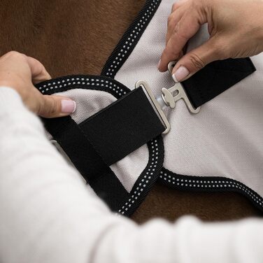 Водонепроникна ковдра для привчіння коней SUNRIDE 1200D, 135 см, бежева