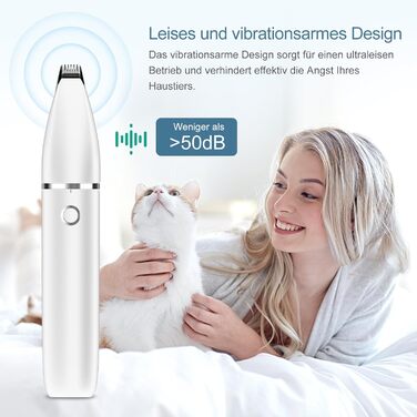 Електрична машинка для стрижки кігтів собак та котів Ankilo - професійна, тиха, 2-в-1