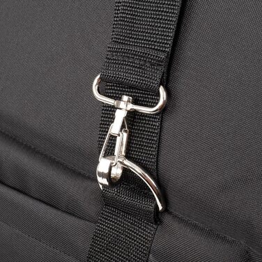 Сумка-переноска для собак та котів Boutique Zoo - L (12 кг) - чорна, Minky (52x35x39 см)