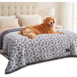 Водонепроникний коврик для тварин Luciphia, рожевий, захист від протікань, для собак та котів, Sherpa-fleece, захист меблів, середній та великий розмір