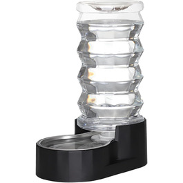 Автоматична годівниця для собак Sfozstra Lagre - 8л, нержавіюча сталь, чорна. Зручна для дому та активного відпочинку.