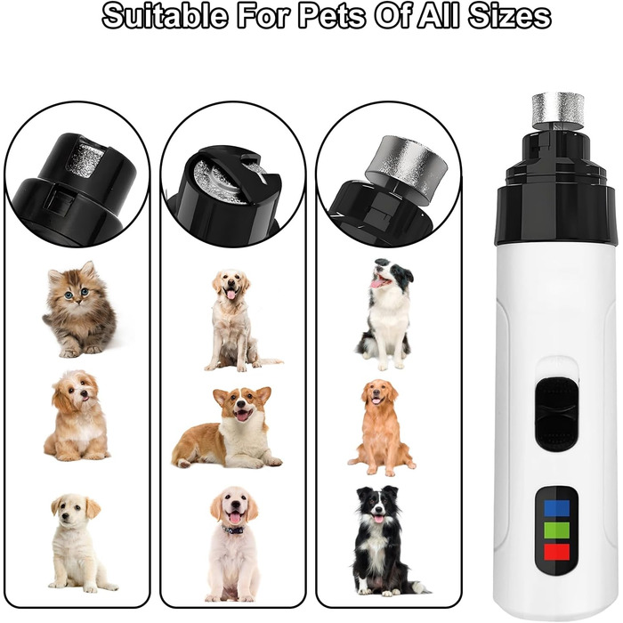 Електричний шліфувальник для собак Groom Pro: безшумний, автоматичний, USB-зарядка