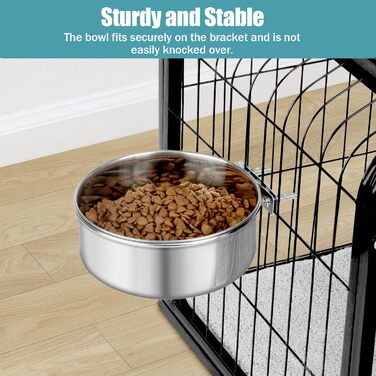 Миски для собак Reshiho з нержавіючої сталі (2 шт.) - великий та маленький розмір