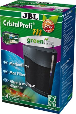 Набір для фільтрації акваріума JBL CristalProfi m greenline 6096000, маттовий фільтр з помпою для акваріумів від 20 до 80 л