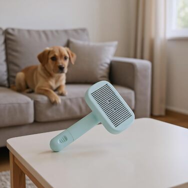 Щітка для собак Slicker відмінної якості - самоочисна, антистатична, для видалення підшерстка | Розплутування, масаж, вичісування