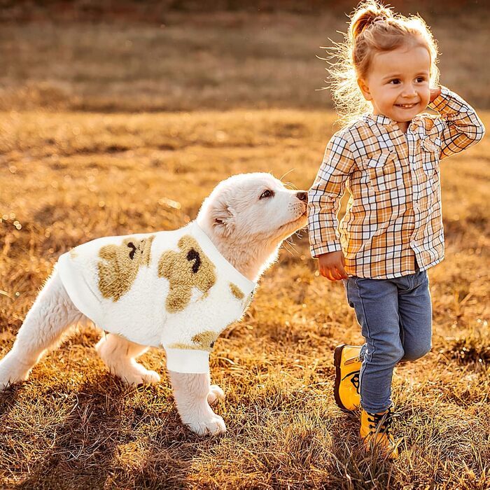 Теплий зимовий халат для собак Galatée, флісовий пуловер для маленьких та середніх собак (XL, чорний)