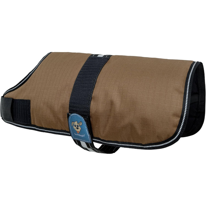 Теплий функціональний теплий одяг для собак Knuffelwuff 13931-016, коричневий/чорний, 35 см