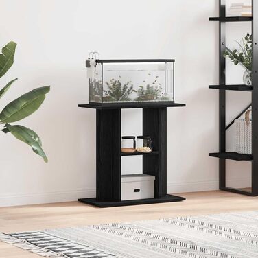 Підставка для акваріума vidaXL, чорний дуб, 60 x 30 x 60 см, деревоподібний матеріал