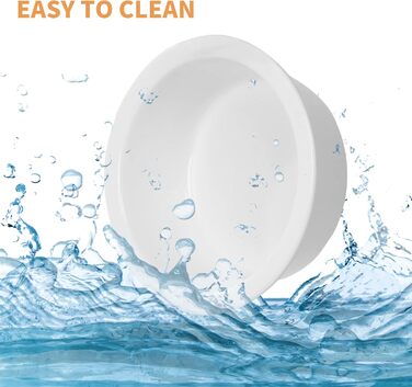 Набір з 3 керамічних мисок для котів на підставці з бамбука, підняті миски для котів, антиковзні ніжки, годівниця для котів, миски для котів (кераміка)