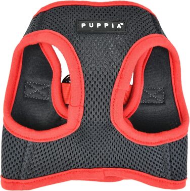 Шлея Puppia Soft Harness II для малих і середніх собак, сіра, S — м'яка, зручна, легка у використанні